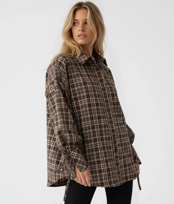 AUTUMN CHIC – károvaná košeľa
