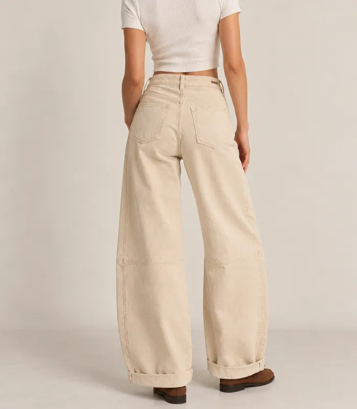 Menčestrové rifle BEIGE – Obrázok 2